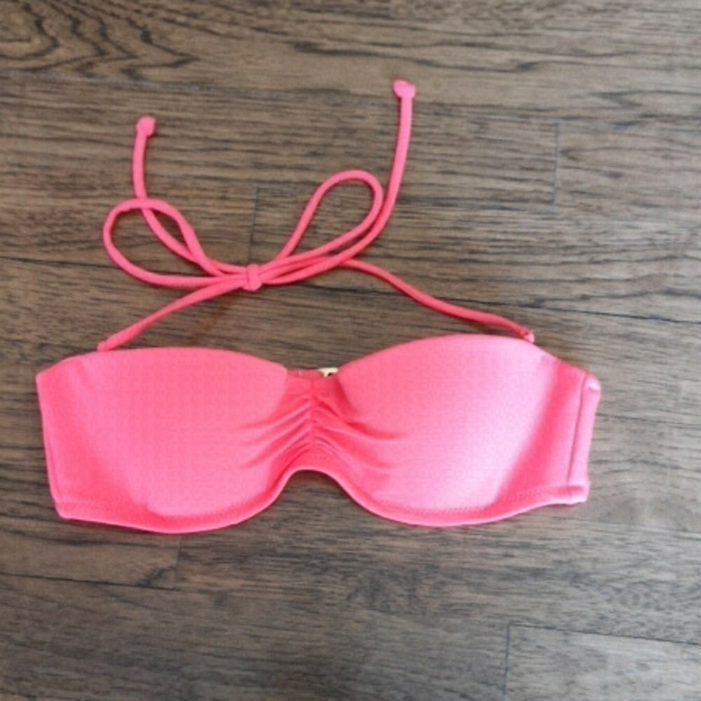 VICTORIA'S secret bikini top bright orange 32B